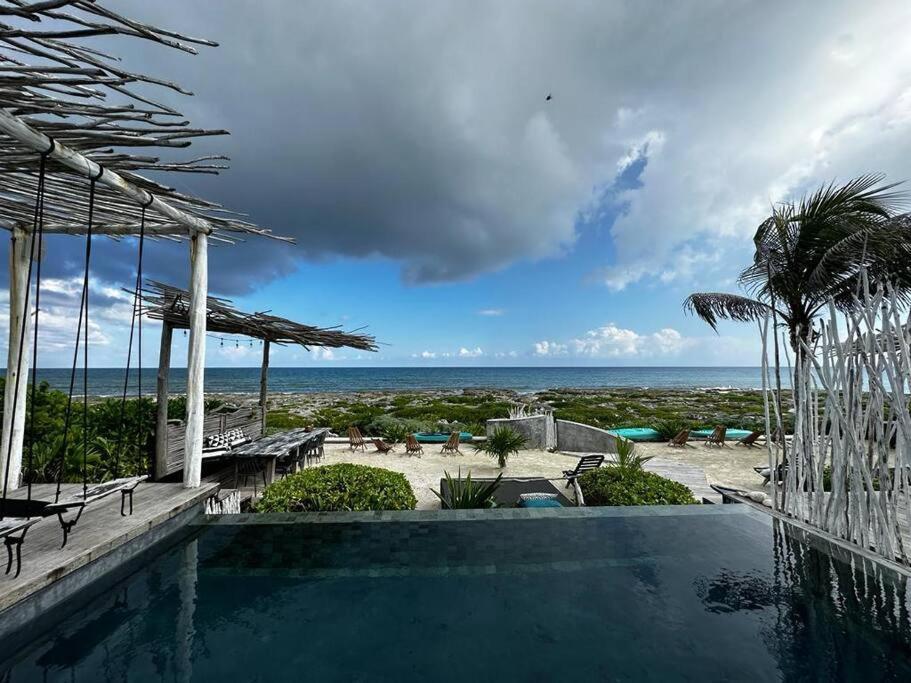 Tulum Beachfront Villa I'Ik By Casa Xuul Tulum Exterior photo